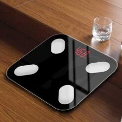 Slimme Personen Weegschaal - Digitale Personenweegschaal -Slimme Weegschaal Met Lichaamsanalyse - Bluetooth Personenweegschaal - APP - Vetpercentage - Spier Massa - Vocht Gehalte - BMI - Zwart -MEDISANA Shop 1200x1200 125