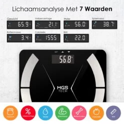 Slimme Personenweegschaal Met Volledig Lichaamsanalyse En Vetpercentage - Digitale Weegschaal - Beste Koop 15 Slimme Personenweegschaal Met Volledig Lichaamsanalyse En Vetpercentage - Digitale Weegschaal - Beste Koop -MEDISANA Shop 1200x1200 127