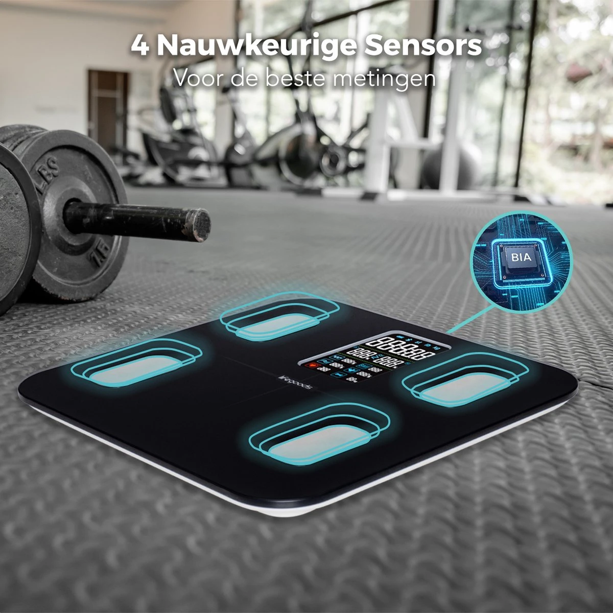 LifeGoods Personenweegschaal - Lichaamsanalyse & Vetpercentage - Digitaal - 15 Metingen - Zwart 5 LifeGoods Personenweegschaal - Lichaamsanalyse & Vetpercentage - Digitaal - 15 Metingen - Zwart - Afbeelding 3