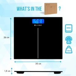 Silvergear® Personenweegschaal Digitaal - Weegschaal - Makkelijk Op Te Bergen - Verlicht LCD Scherm - Zwart 12 Silvergear® Personenweegschaal Digitaal - Weegschaal - Makkelijk Op Te Bergen - Verlicht LCD Scherm - Zwart -MEDISANA Shop 1200x1200 153