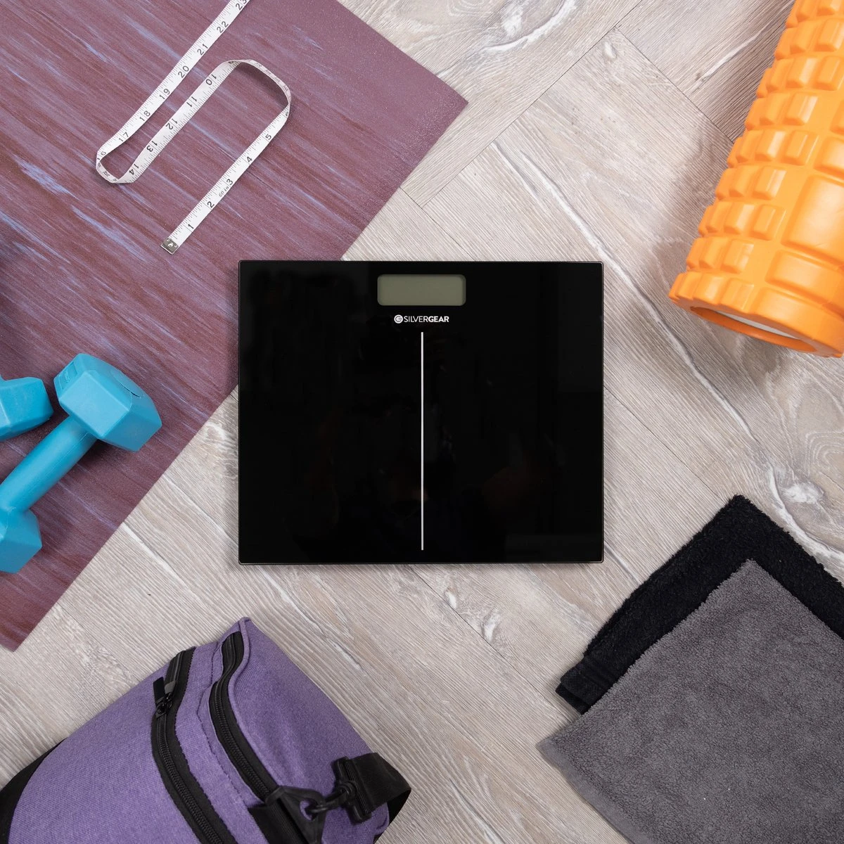 Silvergear® Personenweegschaal Digitaal - Weegschaal - Makkelijk Op Te Bergen - Verlicht LCD Scherm - Zwart 6 Silvergear® Personenweegschaal Digitaal - Weegschaal - Makkelijk Op Te Bergen - Verlicht LCD Scherm - Zwart - Afbeelding 4