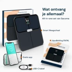 Sacoma Personenweegschaal - Met Interactief Weegplateau - 17x Lichaamsanalyse - Bluetooth En WiFi - Weegschaal Met App - USB Oplaadbaar - Digitaal 25 Sacoma Personenweegschaal - Met Interactief Weegplateau - 17x Lichaamsanalyse - Bluetooth En WiFi - Weegschaal Met App - USB Oplaadbaar - Digitaal -MEDISANA Shop 1200x1200 16