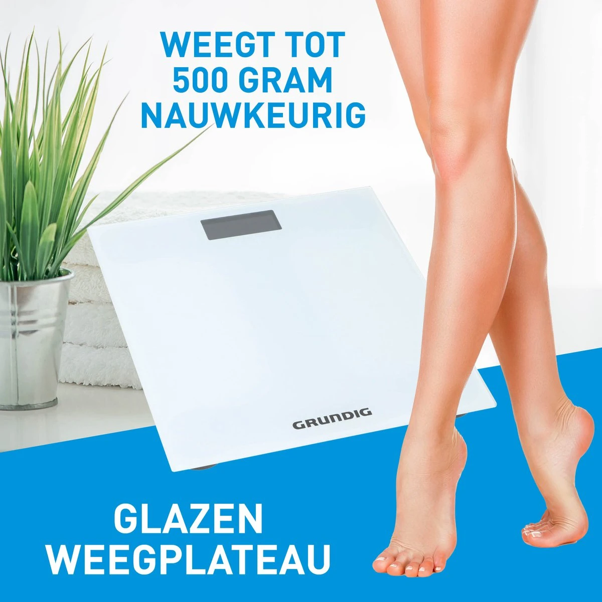 Grundig Weegschaal - Digitale Personenweegschaal - 50 Gram Nauwkeurig - 2 Tot 180 Kilo - Wit 9 Grundig Weegschaal - Digitale Personenweegschaal - 50 Gram Nauwkeurig - 2 Tot 180 Kilo - Wit - Afbeelding 7