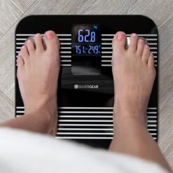 Silvergear® Premium Weegschaal - Weegschaal Personenweegschaal - Weegschaal Met Lichaamsanalyse - 18 Metingen – Slimme Weegschaal - Zwart 24 Silvergear® Premium Weegschaal - Weegschaal Personenweegschaal - Weegschaal Met Lichaamsanalyse - 18 Metingen – Slimme Weegschaal - Zwart -MEDISANA Shop 1200x1200 193