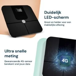 Sacoma Slimme Weegschaal - 13x Lichaamsanalyse - Vetpercentage - Personenweegschaal Met App - Digitaal 15 Sacoma Slimme Weegschaal - 13x Lichaamsanalyse - Vetpercentage - Personenweegschaal Met App - Digitaal -MEDISANA Shop 1200x1200 204