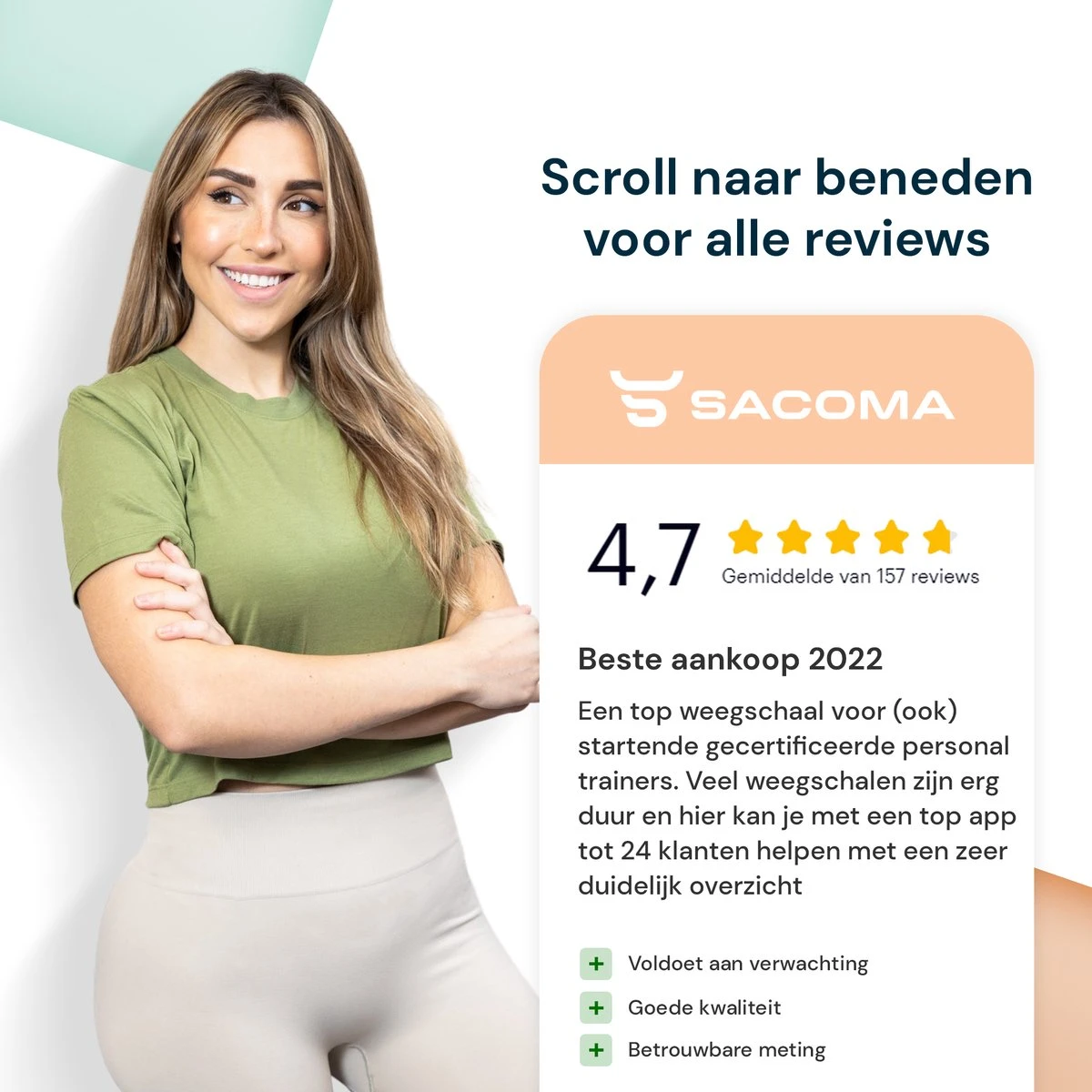 Sacoma Slimme Weegschaal - 13x Lichaamsanalyse - Vetpercentage - Personenweegschaal Met App - Digitaal 11 Sacoma Slimme Weegschaal - 13x Lichaamsanalyse - Vetpercentage - Personenweegschaal Met App - Digitaal - Afbeelding 9