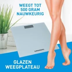 Grundig Weegschaal - Digitale Personenweegschaal - Van 2 Kg Tot 180 Kg - Grijs -MEDISANA Shop 1200x1200 24