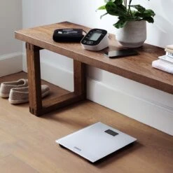 OMRON HN300T2 Intelli IT Personenweegschaal - Slimme Weegschaal Met BMI Meeting - Smart Scale - Met Mobiele App - Grijs -MEDISANA Shop 1200x1200 255