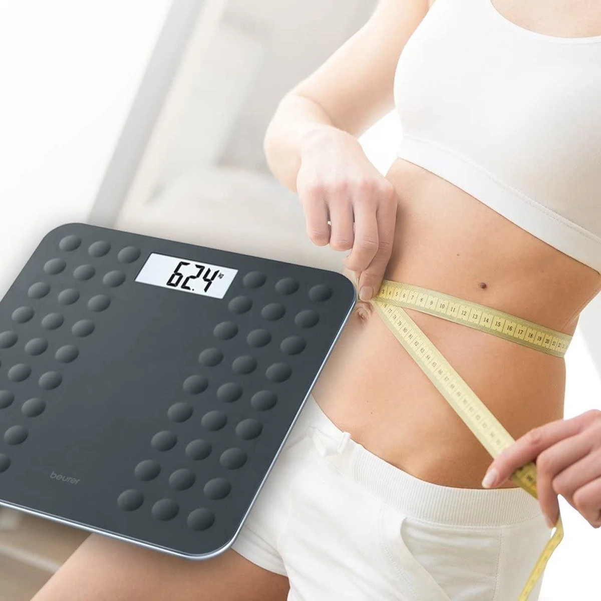 Beurer GS300 - Personenweegschaal - Anti-slip - 180kg - Zwart 4 Beurer GS300 - Personenweegschaal - Anti-slip - 180kg - Zwart - Afbeelding 2