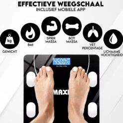 Maxi Smart Weegschaal - Inclusief APP - BMI - VETPERCENTAGE - SPIERMASSA - Sporters Oplossing -MEDISANA Shop 1200x1200 29