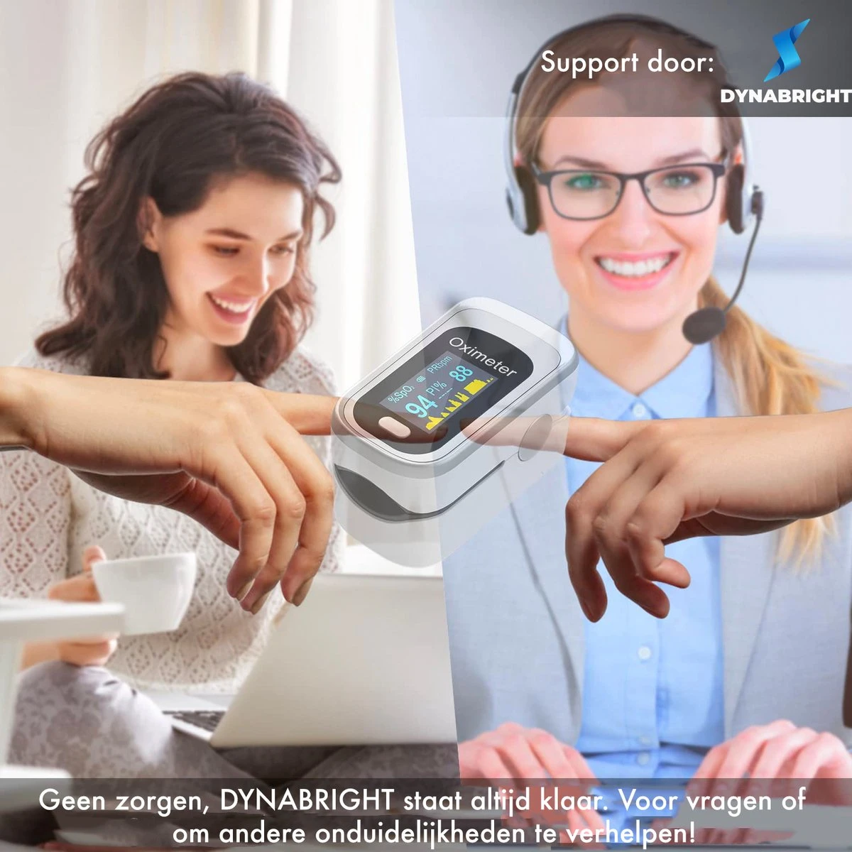 DynaBright Saturatiemeter Zuurstofmeter Vinger - Incl. Koord - Hartslagmeter - Pulse Oximeter - Zuurstofmeting 7 DynaBright Saturatiemeter Zuurstofmeter Vinger - Incl. Koord - Hartslagmeter - Pulse Oximeter - Zuurstofmeting - Afbeelding 5