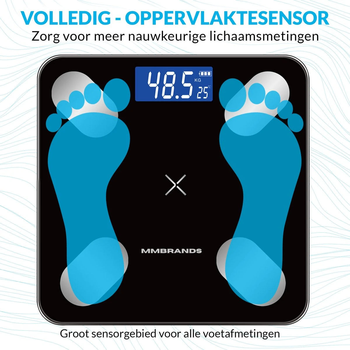 MM Brands Personen Weegschaal - Digitale Slimme Weegschaal Met Lichaamsanalyse - Inclusief App 5 MM Brands Personen Weegschaal - Digitale Slimme Weegschaal Met Lichaamsanalyse - Inclusief App - Afbeelding 3