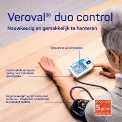 Veroval® Duo Control Bovenarm Bloeddrukmeter Met Large Band (32 - 42 Cm) -MEDISANA Shop 1200x1200 314