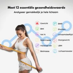 JPS Care® Personenweegschaal - Smart Weegschaal - Met 12 Lichaamsanalyse & Vetpercentage Metingen - Digitaal - Bluetooth Met App - Oplaadbaar Met 6 Maanden Batterij - Wit 8 JPS Care® Personenweegschaal - Smart Weegschaal - Met 12 Lichaamsanalyse & Vetpercentage Metingen - Digitaal - Bluetooth Met App - Oplaadbaar Met 6 Maanden Batterij - Wit -MEDISANA Shop 1200x1200 35