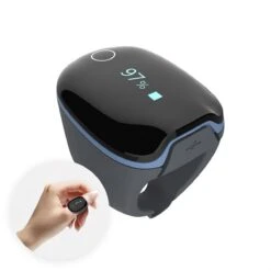 New2075 – Saturatiemeter – Zuurstofmeter Vinger – Oximeter – Hartslagmeter – Gratis App–voor Snurken En Slaap Apnea – Beter Slapen -MEDISANA Shop 1200x1200 366