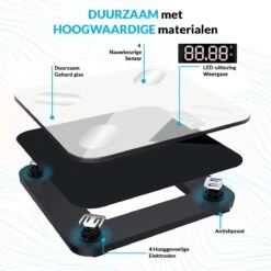 MM Brands Personen Weegschaal - Digitale Slimme Weegschaal Met Lichaamsanalyse - Inclusief App 15 MM Brands Personen Weegschaal - Digitale Slimme Weegschaal Met Lichaamsanalyse - Inclusief App -MEDISANA Shop 1200x1200 4