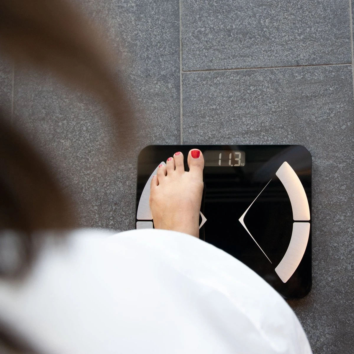 Silvergear® Bluetooth Personenweegschaal - Met Zeer Volledige Lichaamsanalyse Met Vetpercentage – Inclusief Analyse App – Zwart 13 Silvergear® Bluetooth Personenweegschaal - Met Zeer Volledige Lichaamsanalyse Met Vetpercentage – Inclusief Analyse App – Zwart - Afbeelding 11