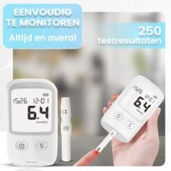 Merkloos Glucosemeter - Bloedsuikermeter - Bloedsuikerspiegelmeter - Diabetes Meter - Glucose Monitor - Teststrips - Startpakket -MEDISANA Shop 1200x1200 422