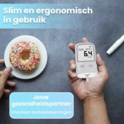 Merkloos Glucosemeter - Bloedsuikermeter - Bloedsuikerspiegelmeter - Diabetes Meter - Glucose Monitor - Teststrips - Startpakket -MEDISANA Shop 1200x1200 423