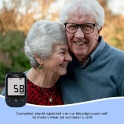 Exactive Vital Glucosemeter Startpakket XL – Bloedsuikermeter – Diabetes Meter – Glucose Monitor – Glucosemeter - Donkerblauw - 60 Teststrips - 60 Lancetten -MEDISANA Shop 1200x1200 443