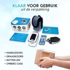 IProven OXI-27iWB - Saturatiemeter Zuurstofmeter Pulse Oximeter - Meet Je Zuurstofsaturatie - Meet Je Hartslag - Meting Binnen 10 Seconden -MEDISANA Shop 1200x1200 455