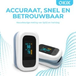 Okik Luxe Saturatiemeter Met Hartslagmeter – Zuurstofmeter Vinger – Pulse Oximeter 17 Okik Luxe Saturatiemeter Met Hartslagmeter – Zuurstofmeter Vinger – Pulse Oximeter -MEDISANA Shop 1200x1200 484