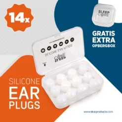 SleepCore® - 14x Slaap Oordopjes - Snurken - Siliconen Slaapoordoppen - Zwem Oordoppen - Slapen - Geluidsoverlast - Sound Plugs - Anti Snurk - Slaaphulp - Geluid Studeren Gehoorbescherming Earplugs Lawaai Waterdicht Hoge Demping Kneedbare Geluiddicht -MEDISANA Shop 1200x1200 508