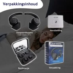 Dutchable Slaap Oordopjes - Oordopjes Slapen - Anti Snurk - Earplugs - Gehoorbescherming - Party Plugs - Hoge Demping (35dB) - 2 Maten (S/L) -MEDISANA Shop 1200x1200 519