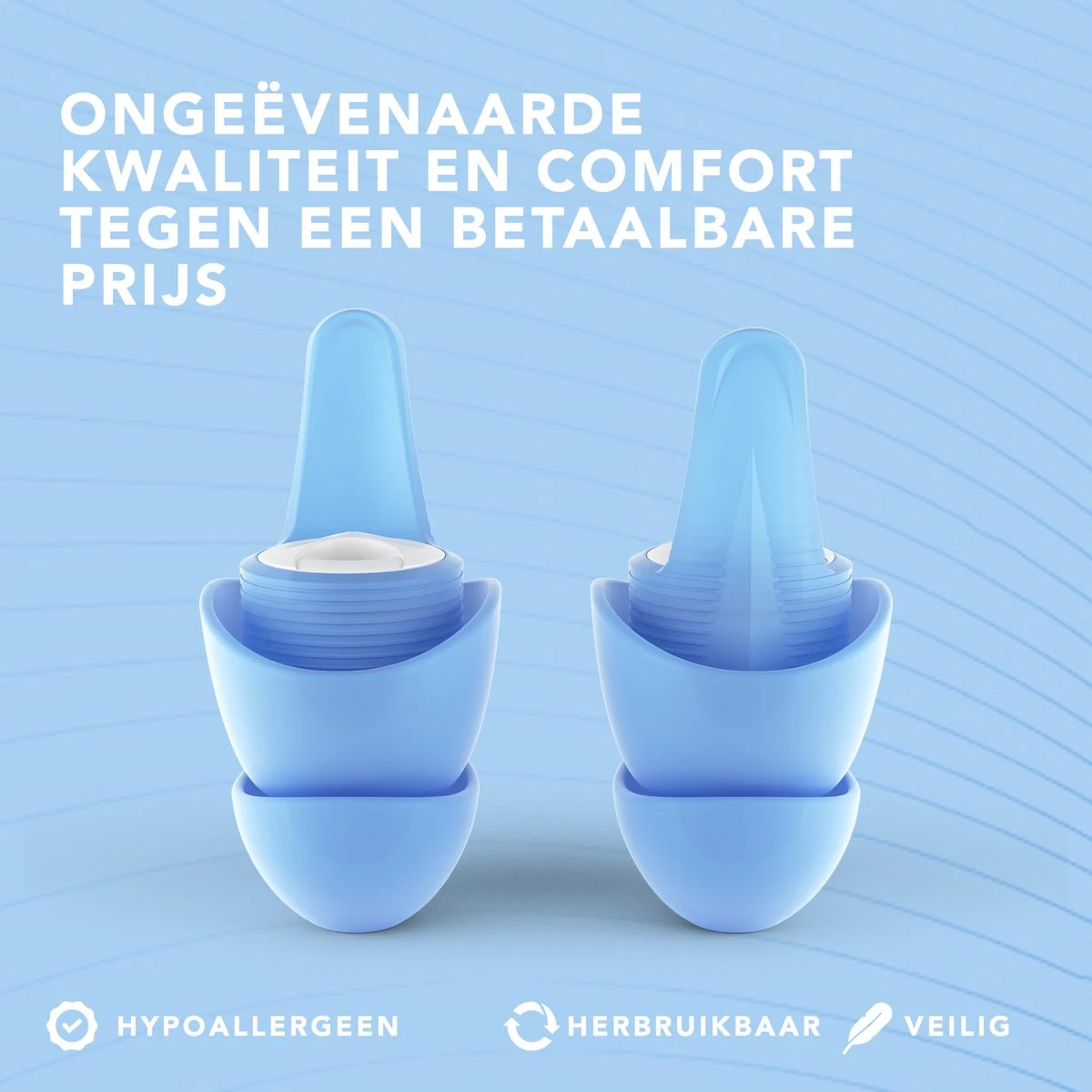EarPeace Oordopjes Slapen Small – Betrouwbare En Herbruikbare Oordoppen – Tegen Geluidsoverlast Tijdens Het Slapen - Sleep Plugs Voor Een Goede Nachtrust Met Opbergcase - 3 Paar - Blauw 9 EarPeace Oordopjes Slapen Small – Betrouwbare En Herbruikbare Oordoppen – Tegen Geluidsoverlast Tijdens Het Slapen - Sleep Plugs Voor Een Goede Nachtrust Met Opbergcase - 3 Paar - Blauw - Afbeelding 7