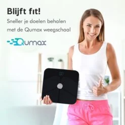 Qumax Slimme Weegschaal Met Lichaamsanalyse - Personenweegschaal Nederlandse App – Digitale Weegschaal Met 11 Meetfuncties – Anti-slip - Zwart 22 Qumax Slimme Weegschaal Met Lichaamsanalyse - Personenweegschaal Nederlandse App – Digitale Weegschaal Met 11 Meetfuncties – Anti-slip - Zwart -MEDISANA Shop 1200x1200 54
