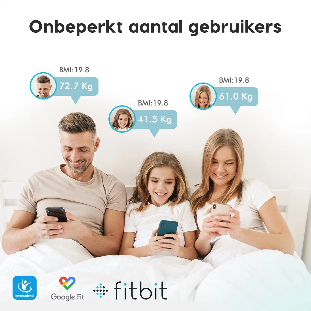 Qumax Slimme Weegschaal Met Lichaamsanalyse - Personenweegschaal Nederlandse App – Digitale Weegschaal Met 11 Meetfuncties – Anti-slip - Zwart 11 Qumax Slimme Weegschaal Met Lichaamsanalyse - Personenweegschaal Nederlandse App – Digitale Weegschaal Met 11 Meetfuncties – Anti-slip - Zwart - Afbeelding 9