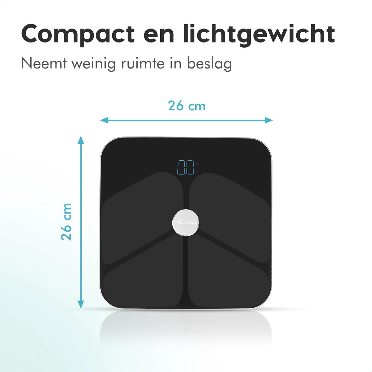 Qumax Slimme Weegschaal Met Lichaamsanalyse - Personenweegschaal Nederlandse App – Digitale Weegschaal Met 11 Meetfuncties – Anti-slip - Zwart 12 Qumax Slimme Weegschaal Met Lichaamsanalyse - Personenweegschaal Nederlandse App – Digitale Weegschaal Met 11 Meetfuncties – Anti-slip - Zwart - Afbeelding 10