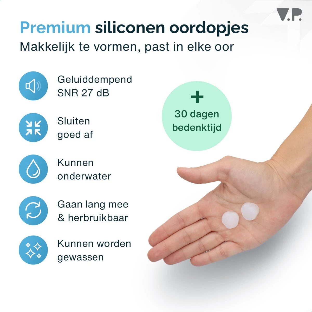 V.P.® Sleep Plugs Oordoppen Voor Slapen- Zwem Oordopjes Volwassenen – Oordoppen Earplugs Festival – Anti Snurk Zwemdoppen 6 V.P.® Sleep Plugs Oordoppen Voor Slapen- Zwem Oordopjes Volwassenen – Oordoppen Earplugs Festival – Anti Snurk Zwemdoppen - Afbeelding 4