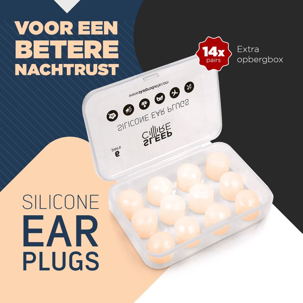 SleepCore® - 14x Slaap Oordopjes - Snurken - Slaapoordoppen - Zwem Oordoppen - Slapen - Geluidsoverlast Sound Plugs Festival Anti Snurk Slaaphulp Geluid Studeren Gehoorbescherming - Earplugs Lawaai Waterdicht Hoge Demping Kneedbare Siliconen Oortjes 6 SleepCore® - 14x Slaap Oordopjes - Snurken - Slaapoordoppen - Zwem Oordoppen - Slapen - Geluidsoverlast Sound Plugs Festival Anti Snurk Slaaphulp Geluid Studeren Gehoorbescherming - Earplugs Lawaai Waterdicht Hoge Demping Kneedbare Siliconen Oortjes - Afbeelding 4
