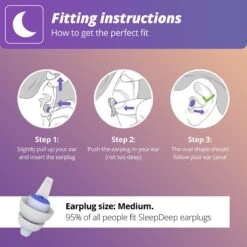 Alpine SleepDeep Multisize- Oordoppen Voor Slapen- Comfortabel En Hoge Demping - Medium & Small 27dB - 2 Paar -MEDISANA Shop 1200x1200 610