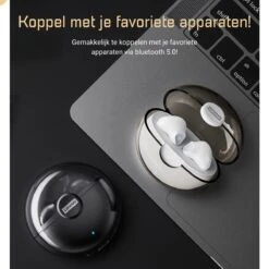 Noise Cancelling Oordopjes - Draadloze Oordopjes Bluetooth 5.0 - Draadloze Oortjes Noise Cancelling IPX4 - 20 Uur Gebruik - ANC - Meetings - Sporten - Zwart -MEDISANA Shop 1200x1200 631