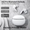 A50 Pro Air - Earbuds - Draadloze Oortjes Geschikt Voor Apple En Android - Bluetooth Oordopjes Alternatief - Universeel - Noise Cancelling - Bluetooth Headset