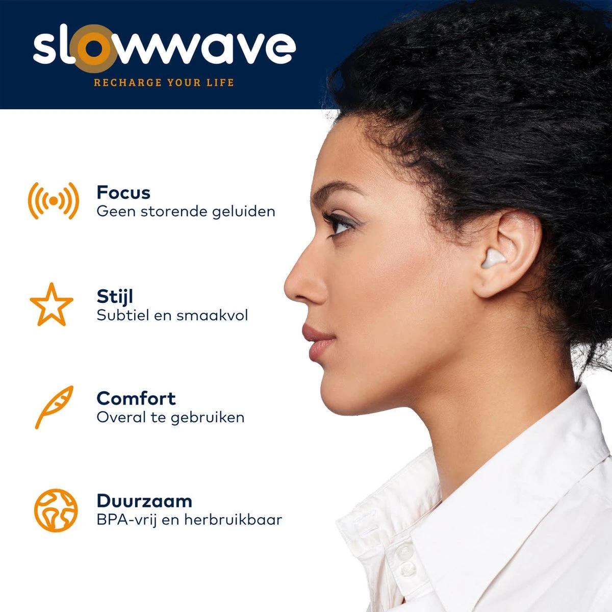 Slowwave Premium Earplugs - Siliconen Oordopjes - Veruit De Beste Keuze (zie Beschrijving) - Superieure Oordopjes Om Te Slapen - Ook Geschikt Voor Werken, Reizen, Zwemmen, Studeren, Uitgaan Etc. - Sluit Volledig Af: 'bubbel' Van Stilte 6 Slowwave Premium Earplugs - Siliconen Oordopjes - Veruit De Beste Keuze (zie Beschrijving) - Superieure Oordopjes Om Te Slapen - Ook Geschikt Voor Werken, Reizen, Zwemmen, Studeren, Uitgaan Etc. - Sluit Volledig Af: 'bubbel' Van Stilte - Afbeelding 4