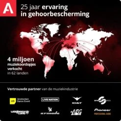 Alpine MusicSafe Pro - Premium Gehoorbescherming Voor Muziekevenementen, Concerten En Festivals - 3 Sets Verwisselbare Filters 16dB/19dB/22dB - Zwart - 1 Paar -MEDISANA Shop 1200x1200 677