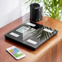 OMRON VIVA Slimme Bluetooth Weegschaal Met Lichaamsanalyze En Vetpercentage - Volledige Bio-Elektrische Impedantie Analyze (BIA) - Smart Personenweegschaal Digitaal - Smart Scale - Met Mobiele App - Klinisch Gevalideerd – Zwart -MEDISANA Shop 1200x1200 68