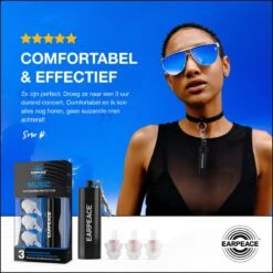 EarPeace Music Festival Oordopjes - Partyplug - Gehoorbescherming Voor Muziek, DJ’s, Festivals, Werk Of Vliegtuig - Betrouwbare En Herbruikbare Oordoppen - Earplugs Met Opbergcase - Zwart -MEDISANA Shop 1200x1200 689