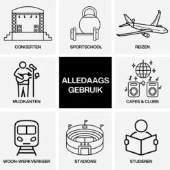 EarPeace Music Festival Oordopjes - Partyplug - Gehoorbescherming Voor Muziek, DJ’s, Festivals, Werk Of Vliegtuig - Betrouwbare En Herbruikbare Oordoppen - Earplugs Met Opbergcase - Zwart -MEDISANA Shop 1200x1200 691