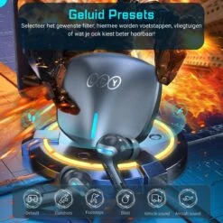 Noise Cancelling Oordopjes - Draadloze Oordopjes Bluetooth 5.2 - Draadloze Oortjes Noise Canceling - Gaming Oortjes - 24 Uur Gebruik - Met App - ENC - Meetings - Sporten - Gamen -MEDISANA Shop 1200x1200 704