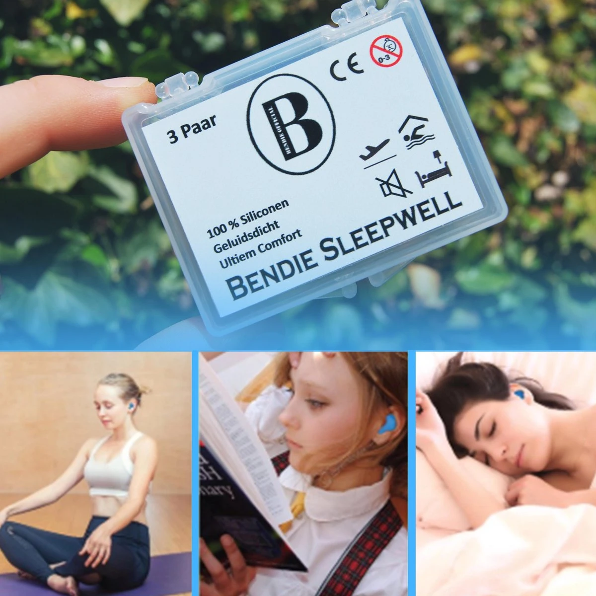 Bendie Premium Siliconen Vormbare Oordoppen - Slapen - Tegen Geluidsoverlast En Snurken - Gehoorbescherming - 6 Stuks 8 Bendie Premium Siliconen Vormbare Oordoppen - Slapen - Tegen Geluidsoverlast En Snurken - Gehoorbescherming - 6 Stuks - Afbeelding 6