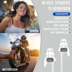 Podec OordoppenVoor Slapen & Festival Partyplug Gehoorbescherming Volwassenen & Kinderen Oordopjes - Met Opbergdoosje -MEDISANA Shop 1200x1200 746