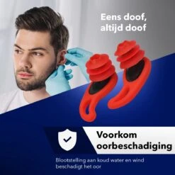 BLAUW® Surf Oordoppen Met Koord – Surfears Earplugs Gehoorbescherming – Zwemdoppen, Kitesurf & Watersport – Waterdichte Oordopjes – Zwemmen – Kite Oordoppen -MEDISANA Shop 1200x1200 758