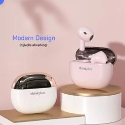 Noise Cancelling Oordopjes - Draadloze Oordopjes Bluetooth 5.1 - Draadloze Oortjes Noise Cancelling IPX4 - 20 Uur Gebruik - ANC - Meetings - Sporten - Roze -MEDISANA Shop 1200x1200 770