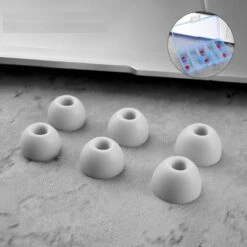 DrPhone OD1 – Oordopjes Opzet Doppen – Siliconen - Maat M - Geschikt Voor Airpods Pro - Wit/Grijs -MEDISANA Shop 1200x1200 801