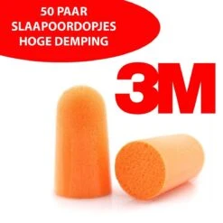 50 PAAR - 3M Slaapoordoppen - Hoge Demping - 3M 1100 - Oordopjes Om Comfortabel Mee Te Slapen