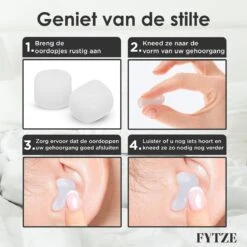 FYTZE - Slaap Oordoppen - Slaap Oordopjes - Anti Snurk Oordop - Oordopjes Voor Slapen Festival Zwemmen Vliegen Snurken 13 FYTZE - Slaap Oordoppen - Slaap Oordopjes - Anti Snurk Oordop - Oordopjes Voor Slapen Festival Zwemmen Vliegen Snurken -MEDISANA Shop 1200x1200 851